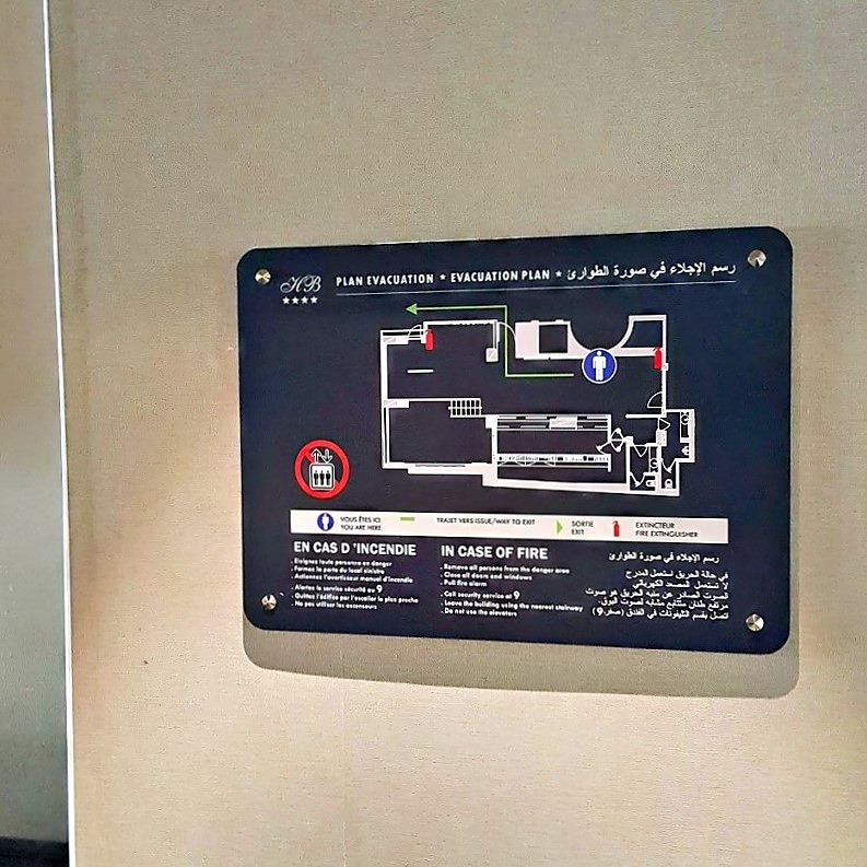 Plan d’évacuation secours
